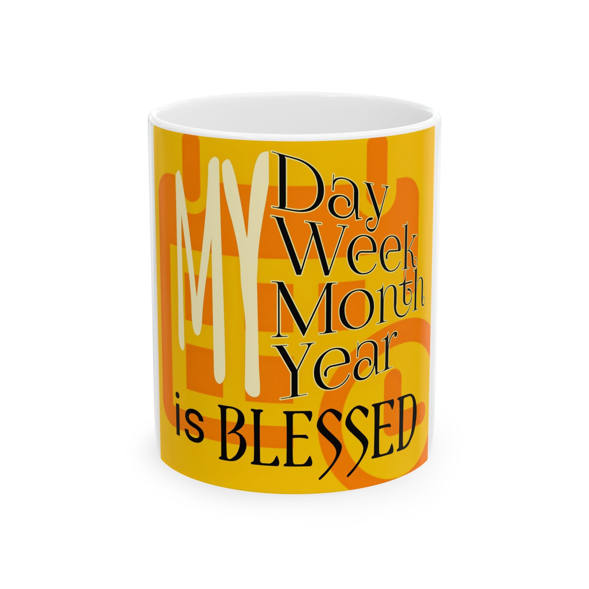 Blessed Ceramic Mug | Inspirational Drinkware | Gift for Friends & Family | Coffee Tea Cup | Motivational Mug | Daily Affirmation
