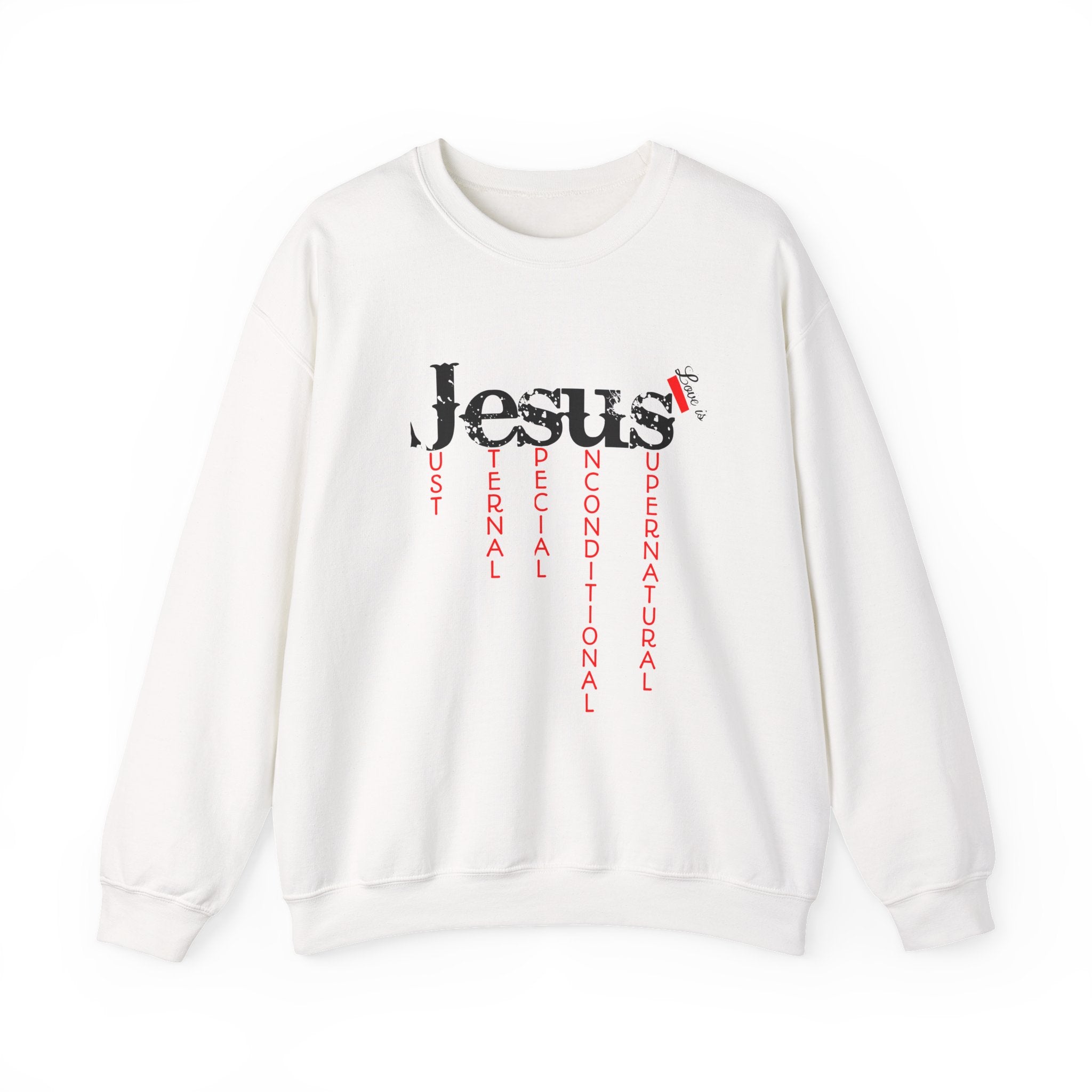Jesus Inspirational Sweatshirt, Unisex Crewneck, Faith Apparel, Religious Gifts, Cozy Churchwear, Everyday Comfort