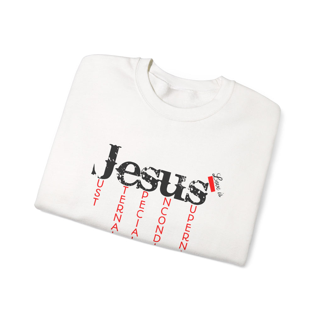 Jesus Inspirational Sweatshirt, Unisex Crewneck, Faith Apparel, Religious Gifts, Cozy Churchwear, Everyday Comfort