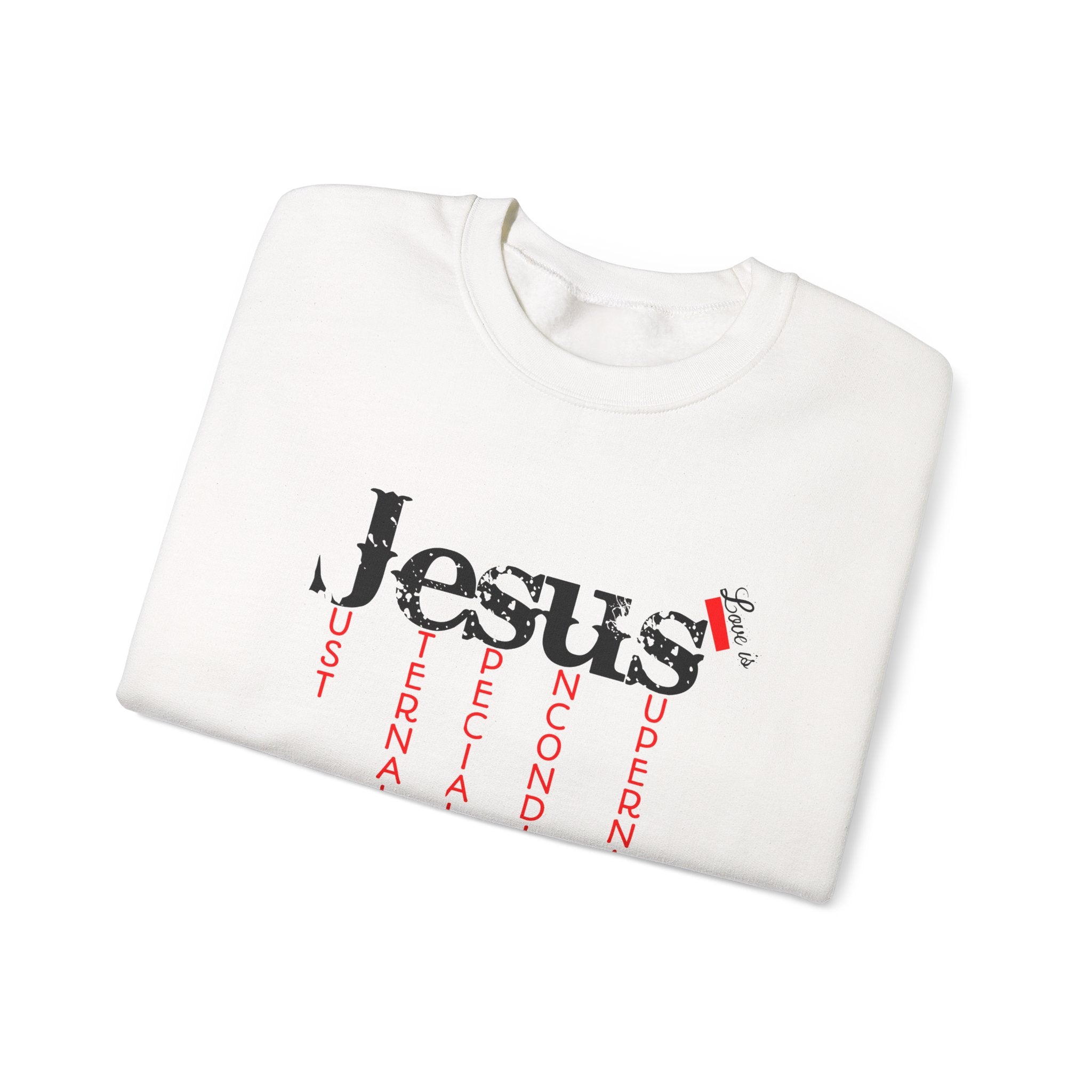 Jesus Inspirational Sweatshirt, Unisex Crewneck, Faith Apparel, Religious Gifts, Cozy Churchwear, Everyday Comfort